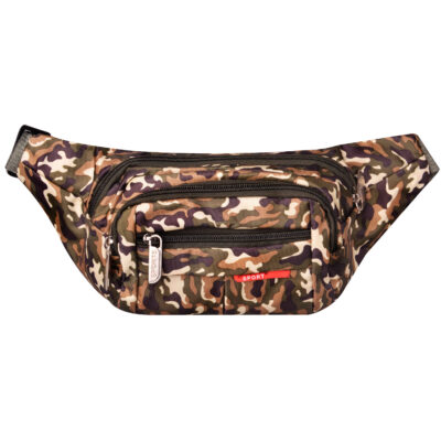Camouflage Canvas Fanny Pack with 3 Pockets – Everyday Carry