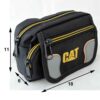 Caterpillar Canvas Fanny Pack with 3 Pockets & Adjustable Belt - Everyday Essential