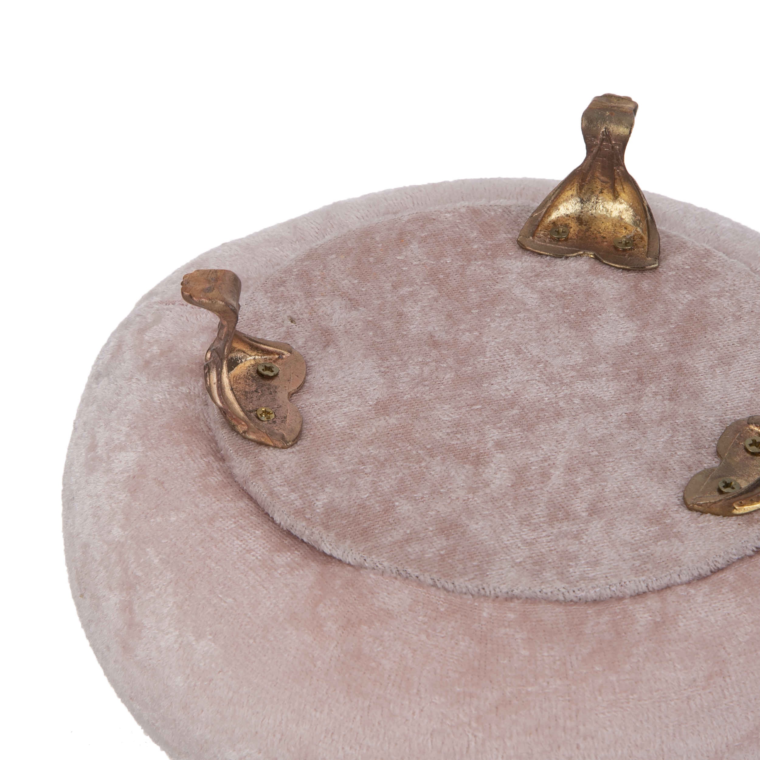 Velvet Jewelry Box With Flower Handle Model Chic