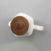 White Ceramic Oil Dispenser Bottle for Home and Restaurant Kitchens