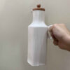 White Ceramic Oil Dispenser Bottle for Home and Restaurant Kitchens