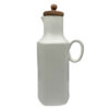 White Ceramic Oil Dispenser Bottle for Home and Restaurant Kitchens