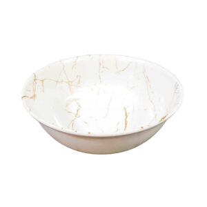 White Melamine Soup Bowl Set Durable Model Marble (x6)