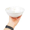 White Melamine Dinnerware Bowl Set, Dishwasher Safe - Model Hani (Set of 6)