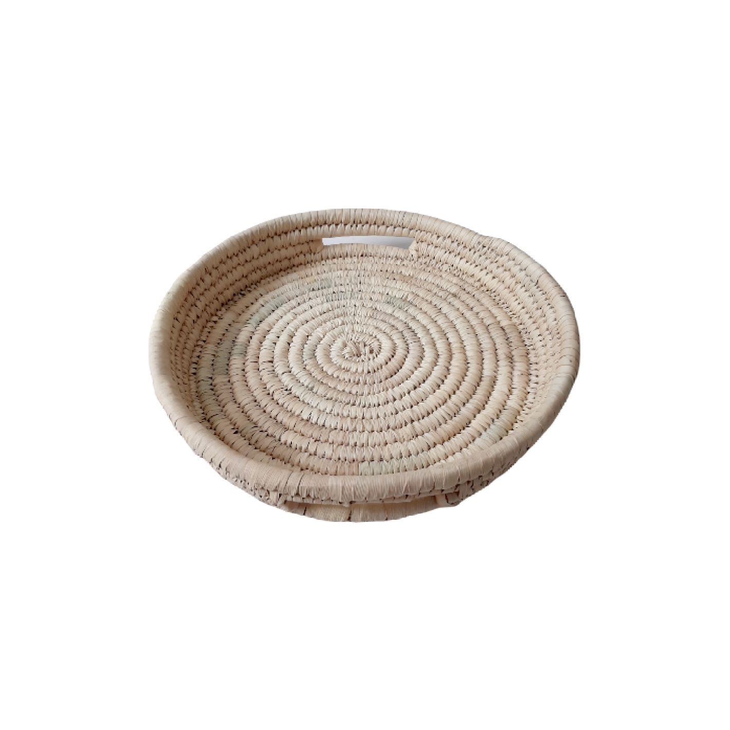 Persian Handwoven Palm Leaf Basket Round Shape