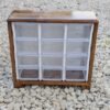 Elegant Wooden Box – Stylish Storage Solution with 12-Cabinet Plastic Drawers