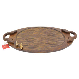 Wooden Serving Tray Bird Design With Handle Model Asa