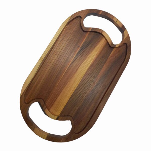 Lightweight Oval-Shaped Wooden Tray – Model Raha | Great for Snacks & More