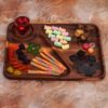 Wooden Serving Tray Three-Section Model Snacks