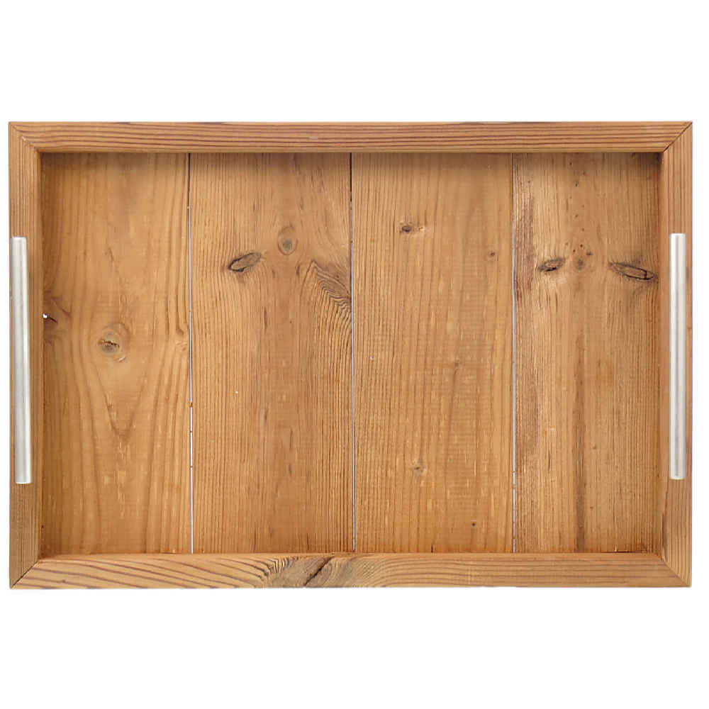 Wooden Serving Tray with Handle – Waterproof Finish for Daily Use