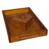 Wooden Serving Tray With Sugar Bowl & Handle