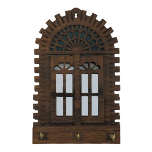 Wooden Wall Key Holder Traditional Window Design