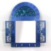 Handcrafted Persian Wooden Wall Key Holder with Traditional Style in Magenta