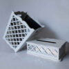 Wooden Waste Basket & Tissue Box Set - Ayene