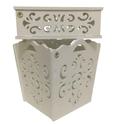 Wooden Waste Basket & Tissue Box Set – Bride