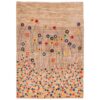 Artisanal Persian Gabbeh Wool Rug Handwoven in Fars Floral