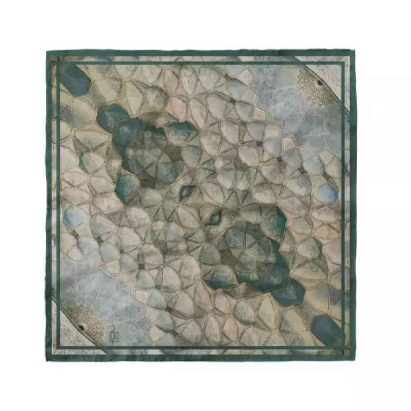 Mini Print Scarf for Women - Artistic Reflection of Jamé Mosque Beauty