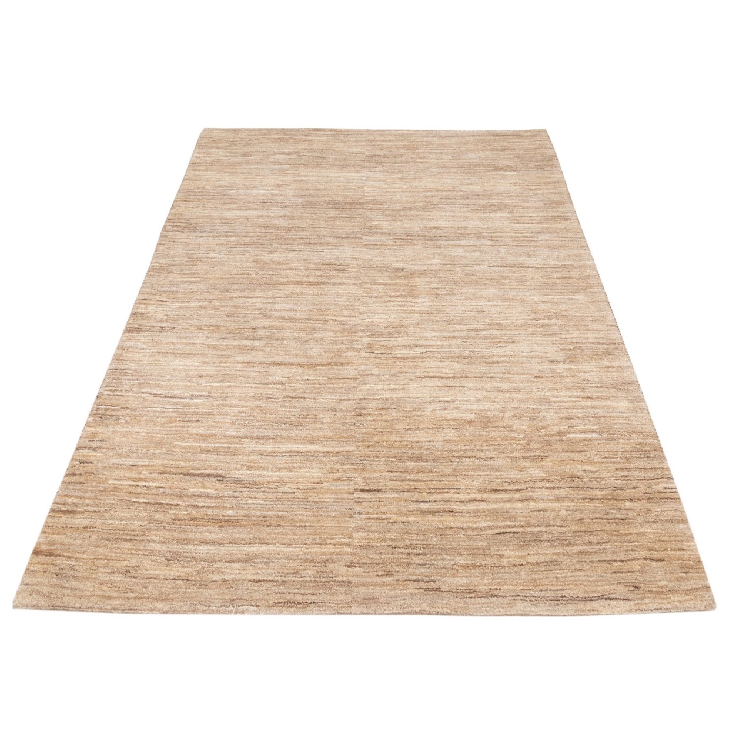 Authentic Persian Gabbeh Wool Rug Handwoven in Fars Cream