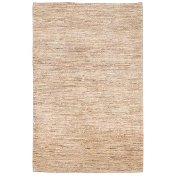 Authentic Persian Gabbeh Wool Rug Handwoven in Fars Cream