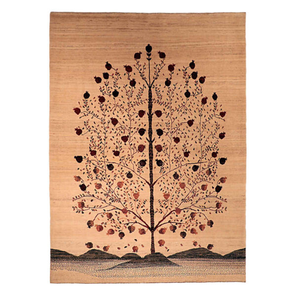 Authentic Genuine Persian Gabbeh Wool Rug Handwoven Tree of Life