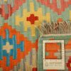 Authentic Persian Wool Kilim Rug Handwoven in Fars Tribal Orange