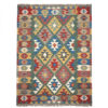 Authentic Persian Wool Kilim Rug Handwoven in Firuzabad Qashqai
