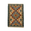 Authentic Persian Wool Kilim Rug Handwoven in Fars Qashqai Green