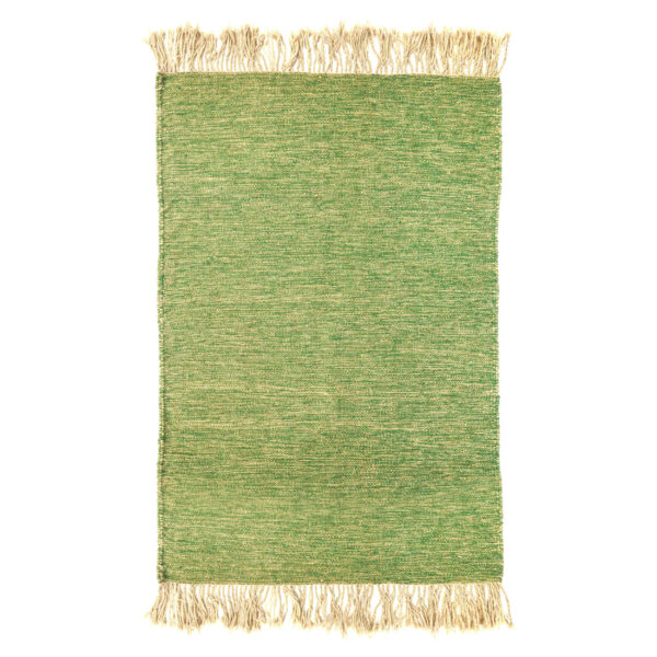 Authentic Persian Wool Kilim Handwoven in Khorasan Light Green