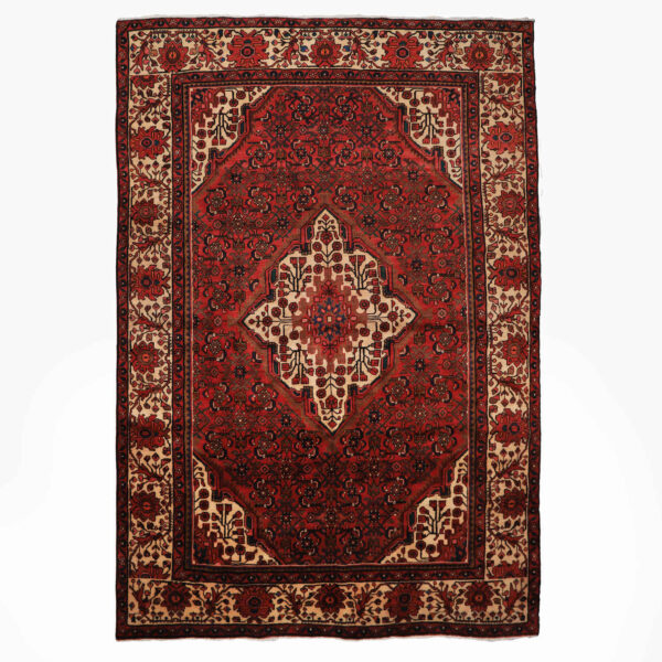 Authentic Persian Carpet with Wool Hand-Knotted in Chaharmahal & Bakhtiari