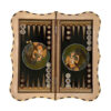 Inlaid Marquetry Backgammon Board Artisan-Crafted with Persian Khatam-kari Elegance