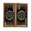 Inlaid Marquetry Backgammon Board Chovgan Design with Khatam-kari Detailing