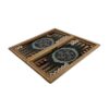 Inlaid Marquetry Backgammon Board Chovgan Design with Khatam-kari Detailing