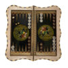 Inlaid Marquetry Backgammon Board Handmade with Exquisite Khatam-kari Mastery