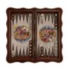 Inlaid Marquetry Backgammon Board Khatam-kari Chovgan Design by Skilled Artisans