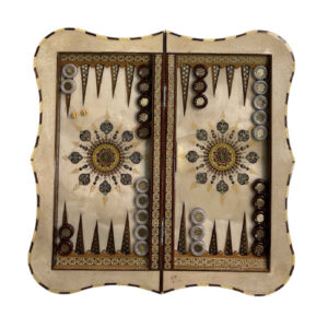 Backgammon Board Masterful Craftsmanship with Persian Khatam-kari