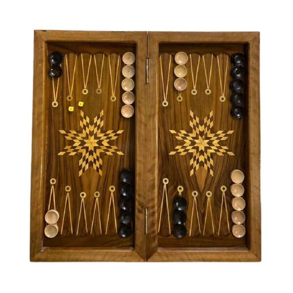 Backgammon & Chess Board Handcrafted from Walnut Wood Hashtpar
