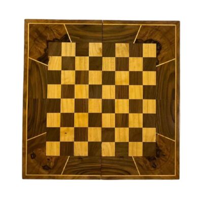 Backgammon & Chess Board Handcrafted from Walnut Wood Hashtpar