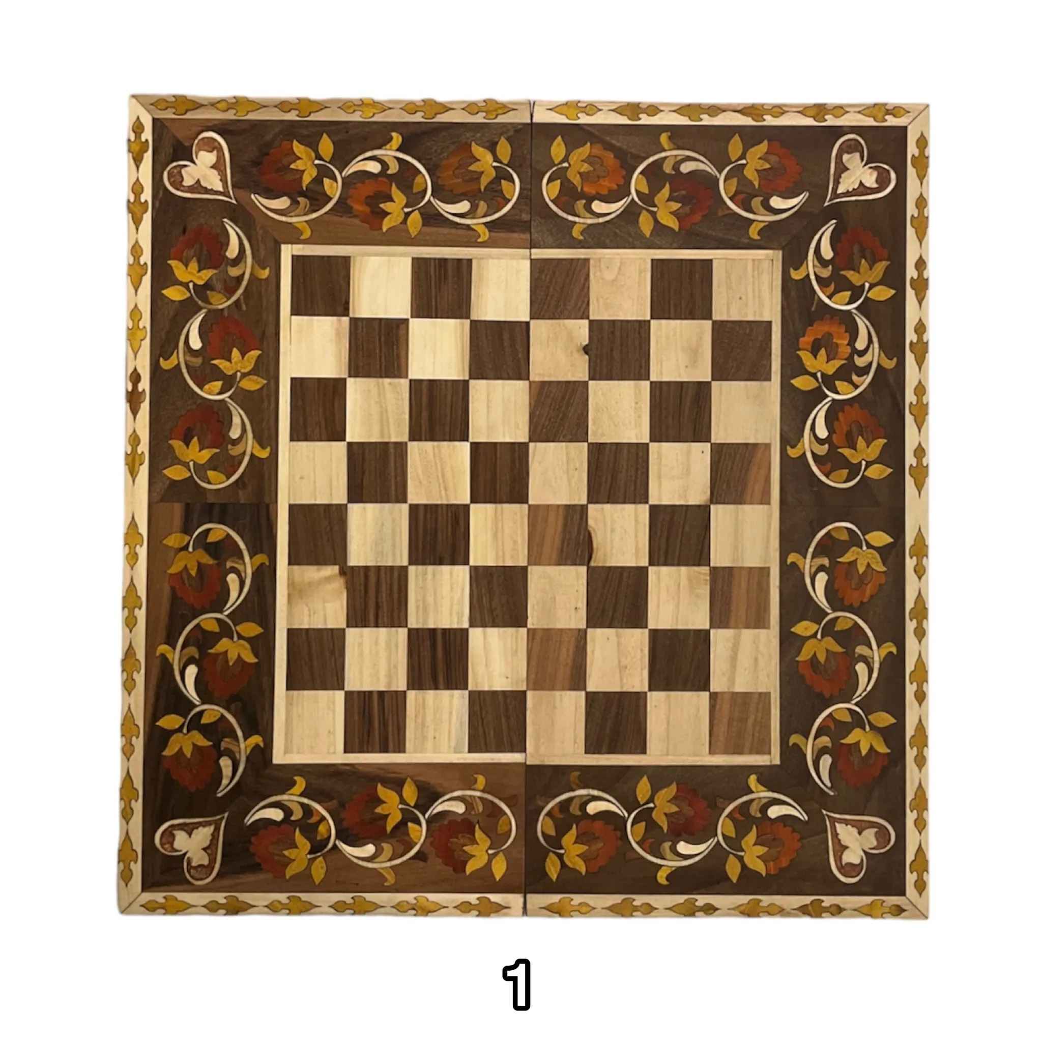 Backgammon & Chess Board Handcrafted from Walnut Wood Pichak