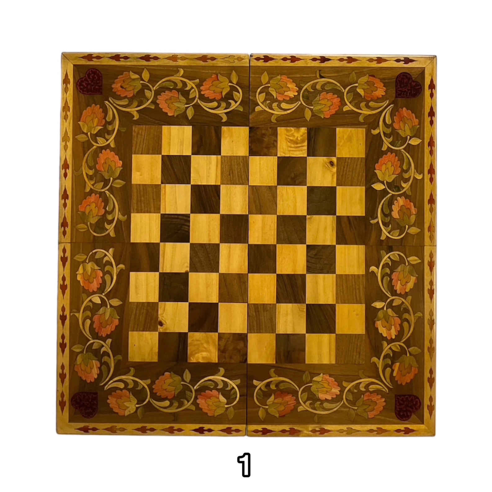 Backgammon & Chess Board Handcrafted from Walnut Wood