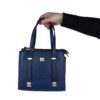 Handcrafted Leather Bauletto Handbag with Dual Handles