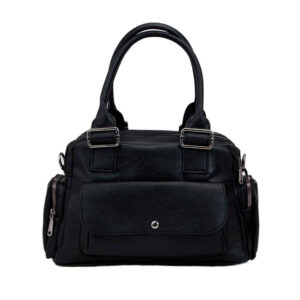 Bauletto bag synetic Leather Top-handle with a Long Strap