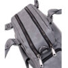 Faux Leather Bauletto Handbag with Top Handle & Long Strap