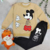 Boys' Sweatshirt & Pants Set with Mickey Mouse Design