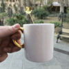 Brass Bar Spoon with Artisan Leaf Design Set - 3 Pieces