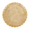 Brass Cake Serving Stand with Intricate Engraving Elegance