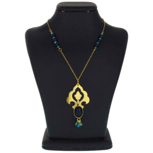 Brass Necklace with Persian-inspired Design for Women