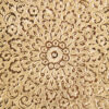 Brass Serving Stand Intricate Floral Engraving with Base