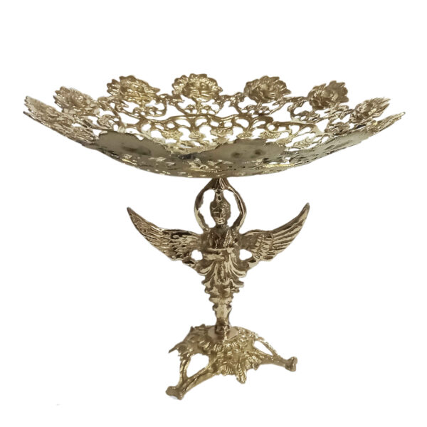Brass Serving Stand Traditional Angel Design for Sweets