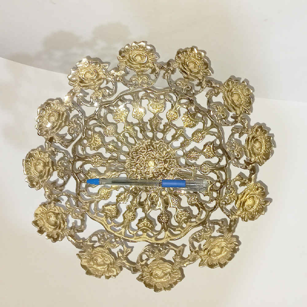 Brass Serving Stand Traditional Angel Design for Sweets