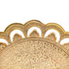 Brass Serving Stand Traditional Engraved with Base